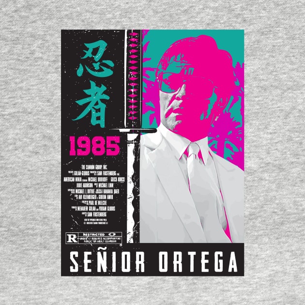 Senior Ortega ninja vintage style T-shirt by goderslim